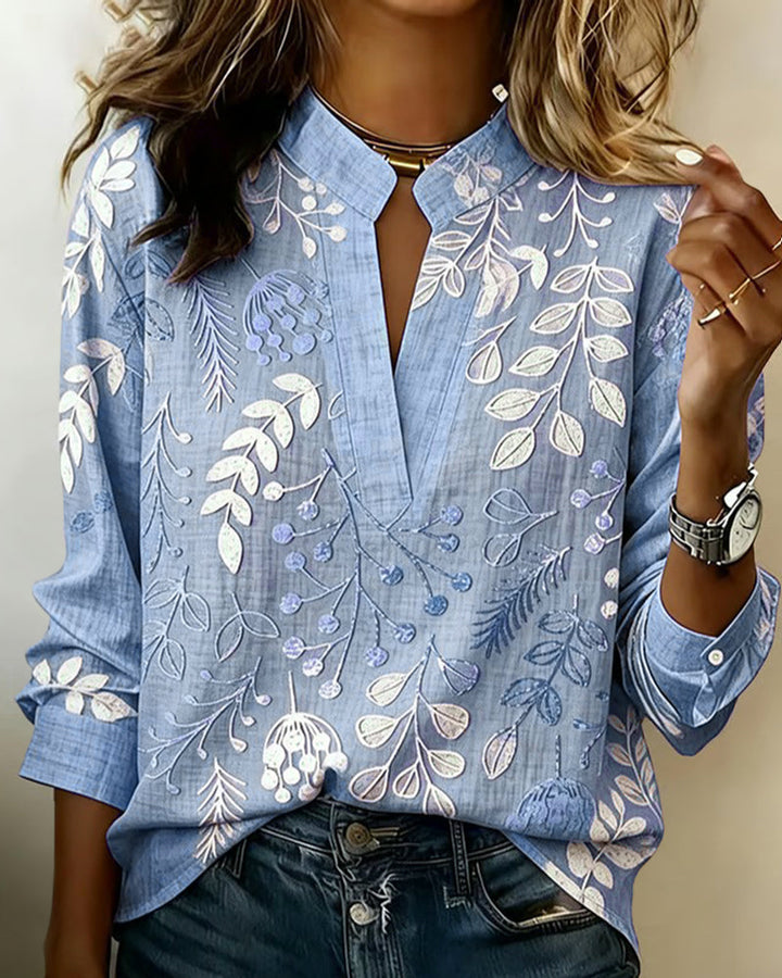 Annechien | Blouse met Botanische Print