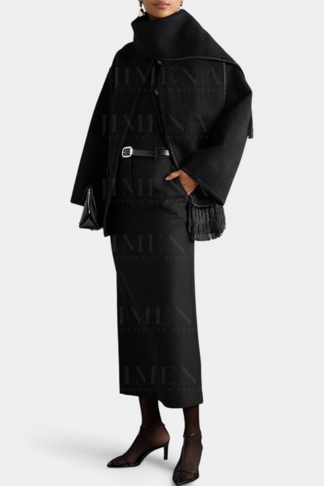 Dieke | Elegante Jas met Sjaalkraag