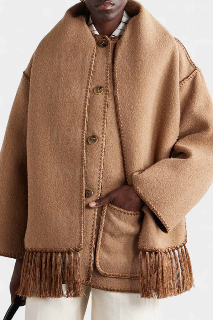 Dieke | Elegante Jas met Sjaalkraag