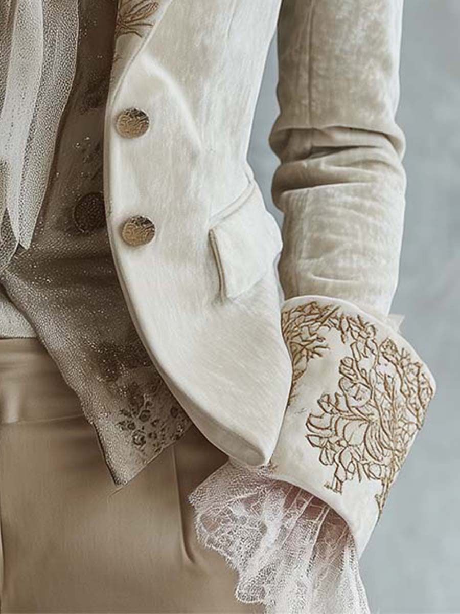 Eline | Verfijnd Geborduurde Blazer