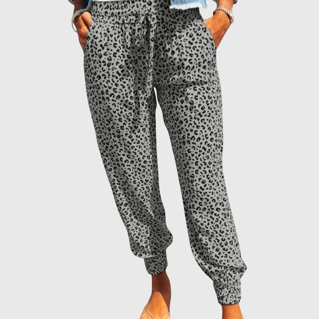 Isa | Wijde Broek met Panterprint
