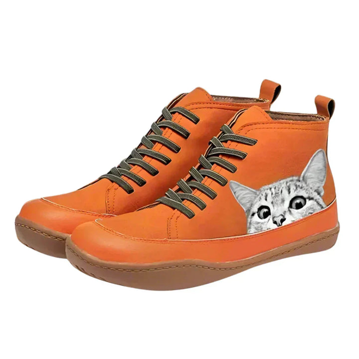 Esther | Comfortabele Kattenprint Sneakers