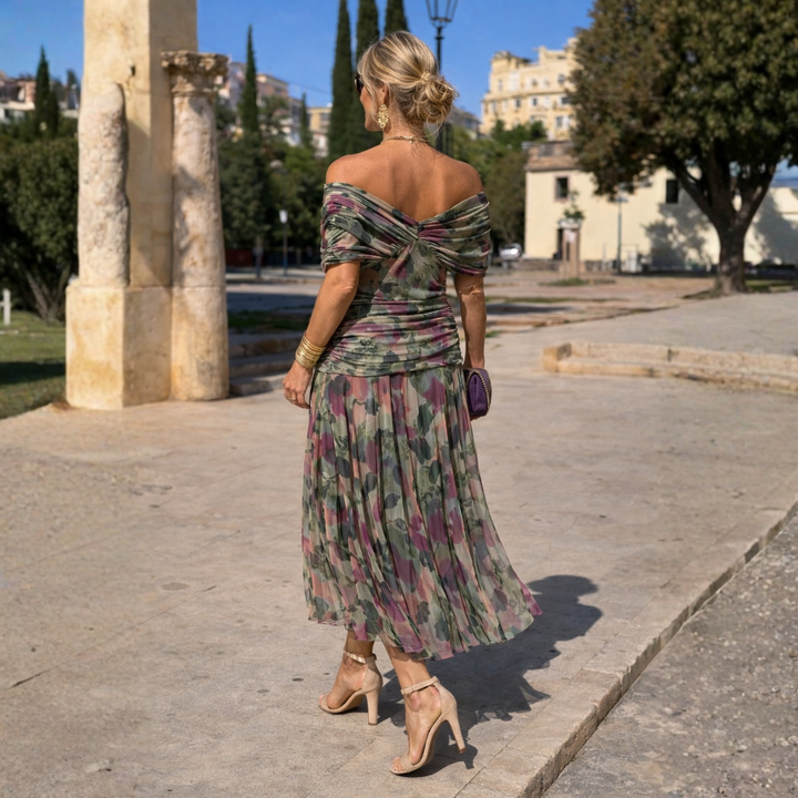 Wenda | Sierlijke Off-Shoulder Jurk