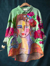 Berendina | Artistieke Kunstprint Blouse