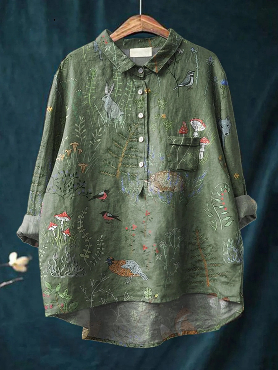 Jildou | Betoverende Bosprint Blouse