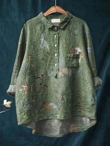 Jildou | Betoverende Bosprint Blouse