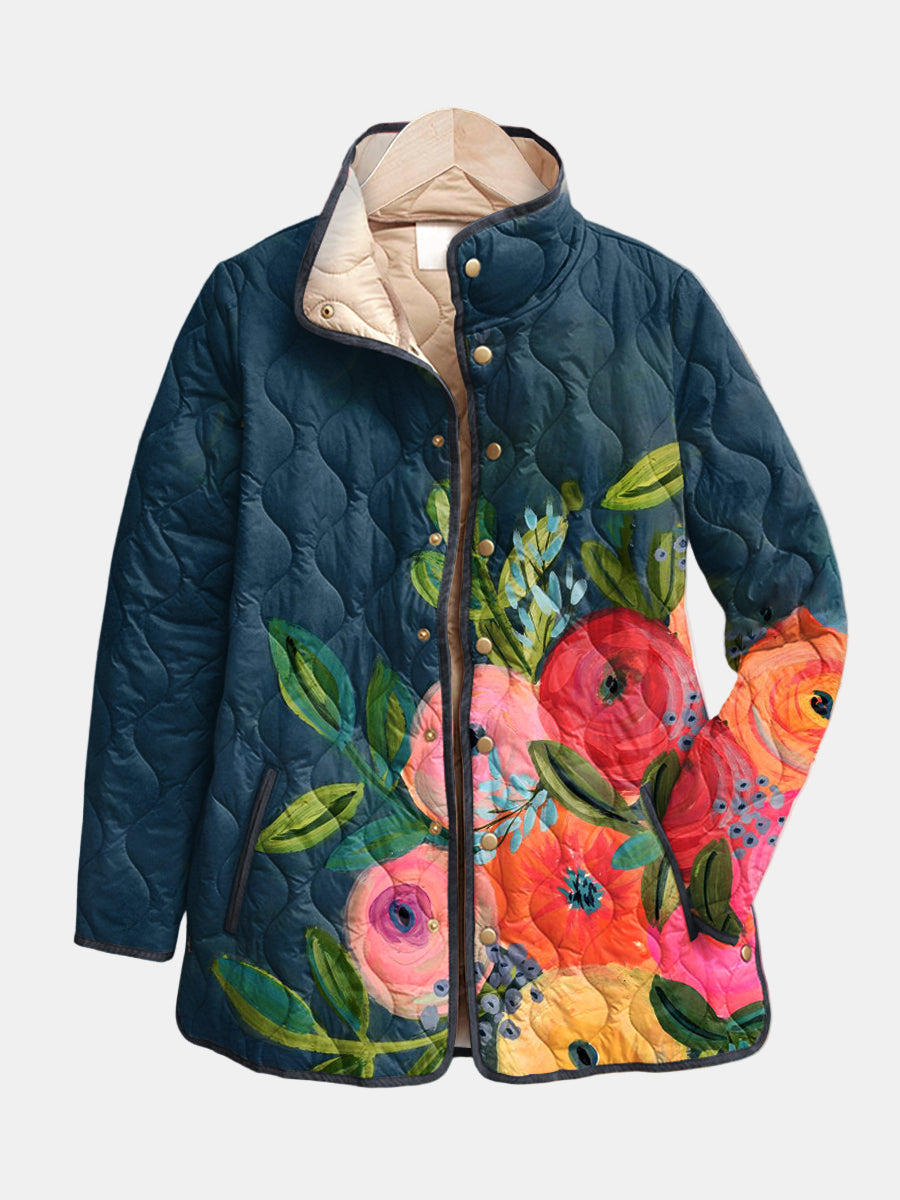 Marjon | Gewatteerd Jack met Bloemenprint