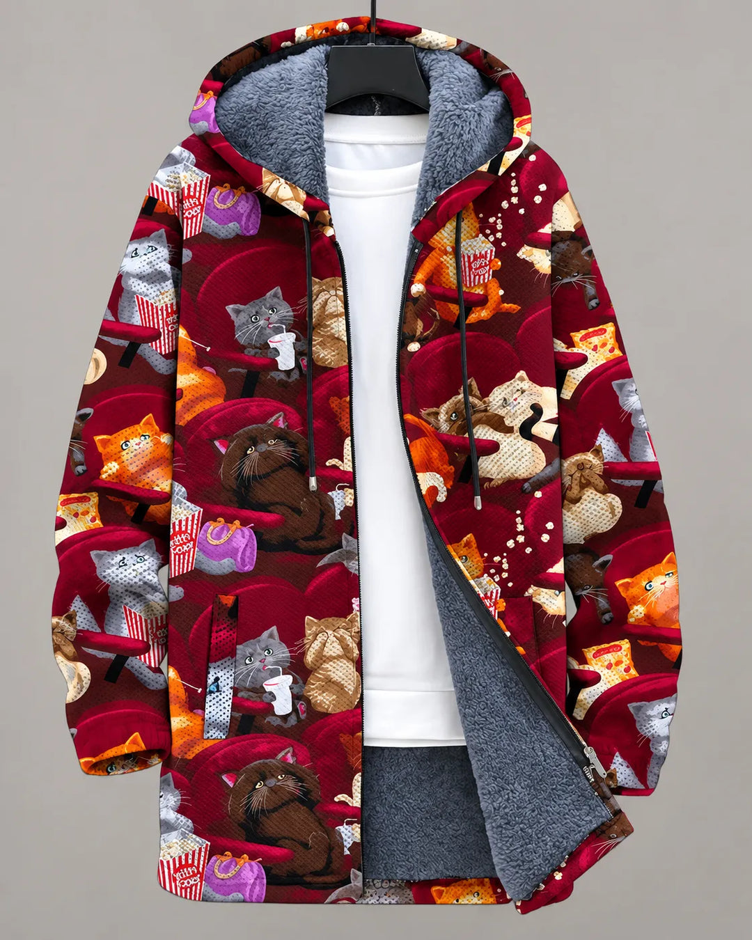 Hiltje | Artistieke Oog-print Capuchonjas