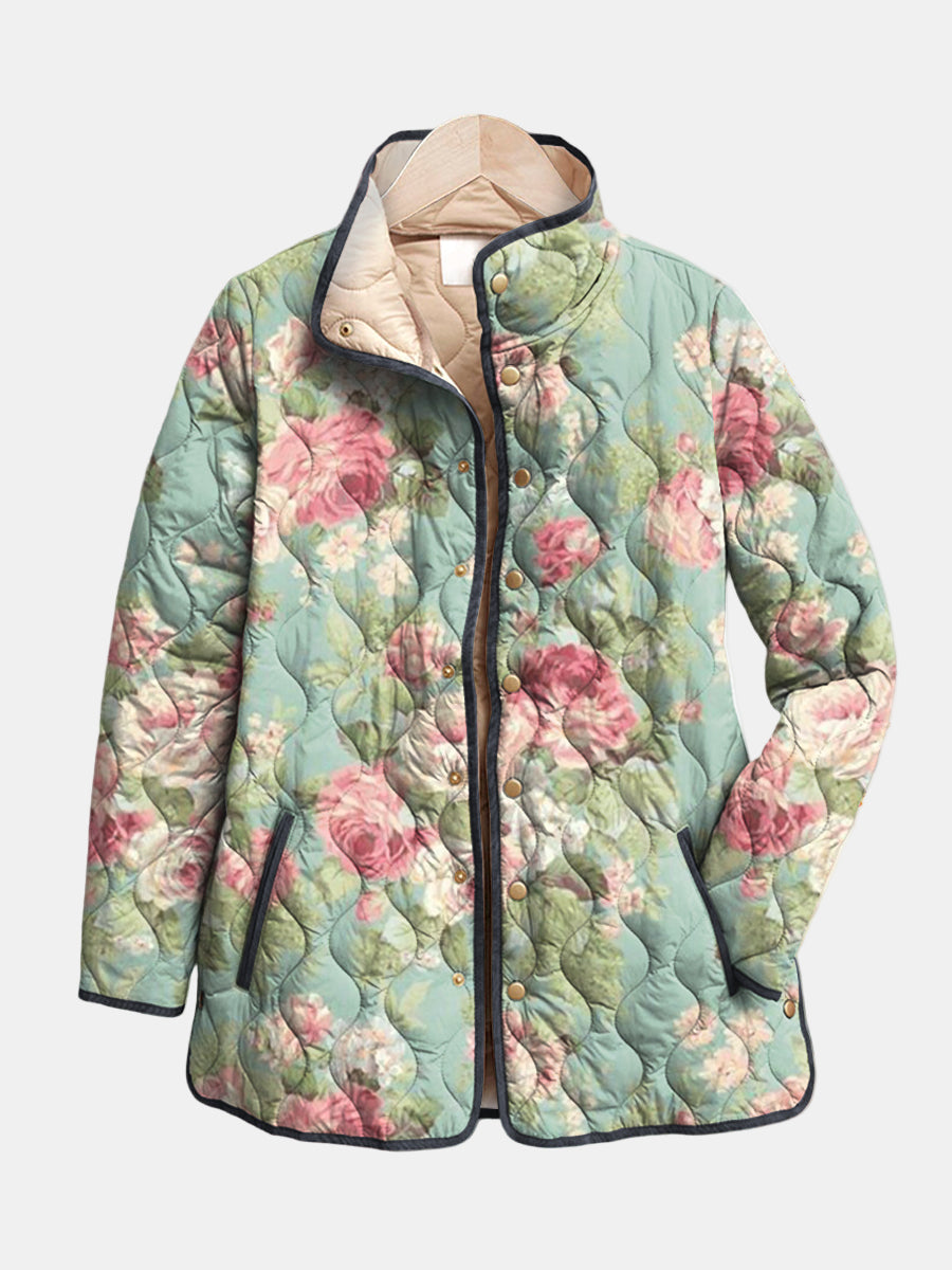 Hetty | Gewatteerd Jack met Bloemenprint