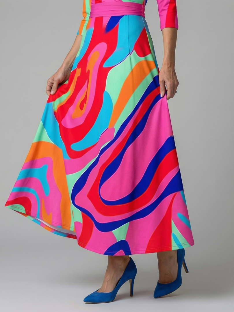 Josina | Bloemenprint Overslag Maxi-jurk