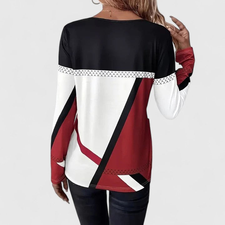 Isa | Elegante Colourblock Top