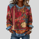Berdine | Trui met Bloemenprint