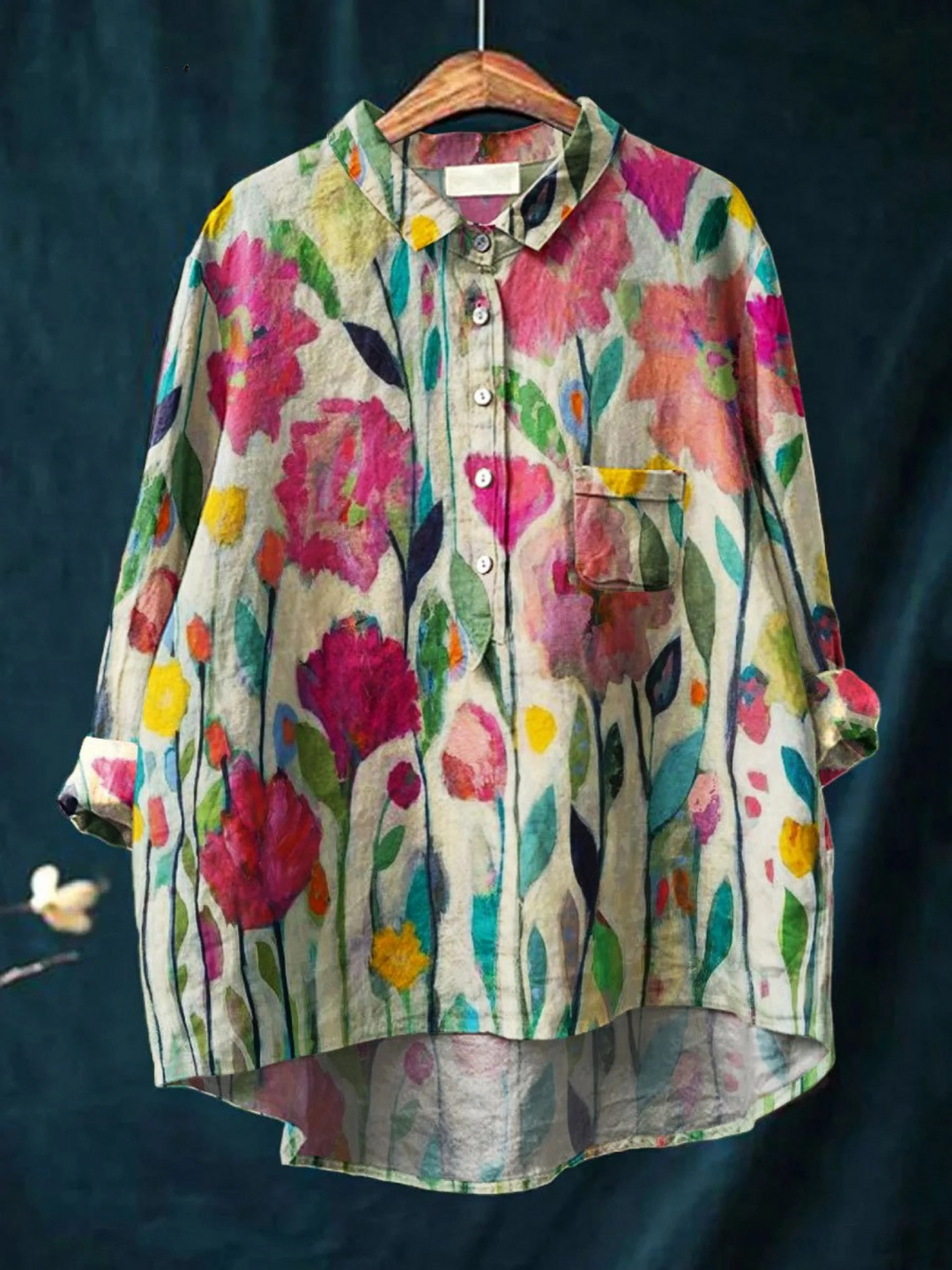 Katrien | Kleurrijke Bloemenblouse