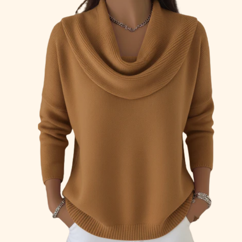 Ellen | Elegante Trui met Waterval-Hals