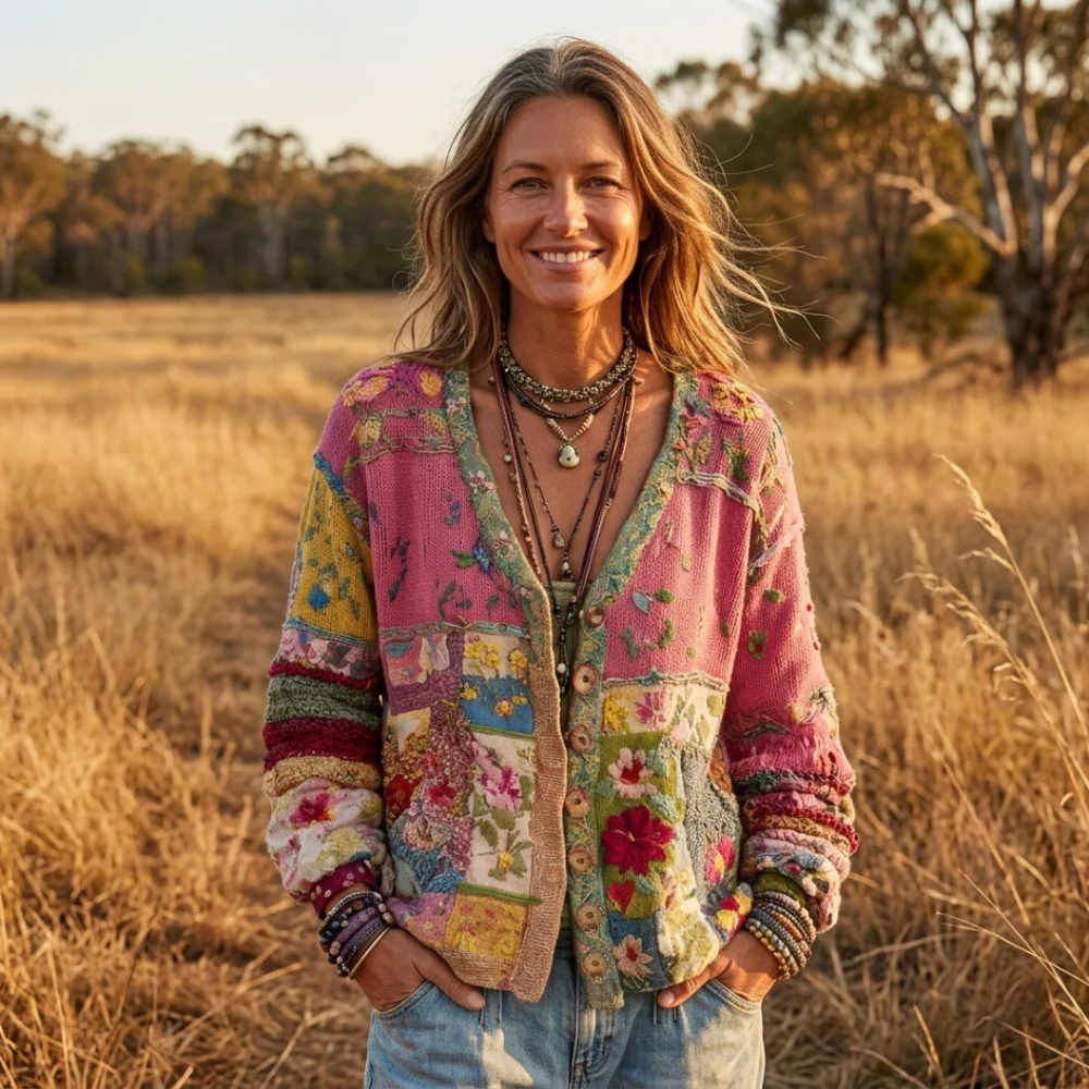 Nolda | Bloemrijk Boho Vest