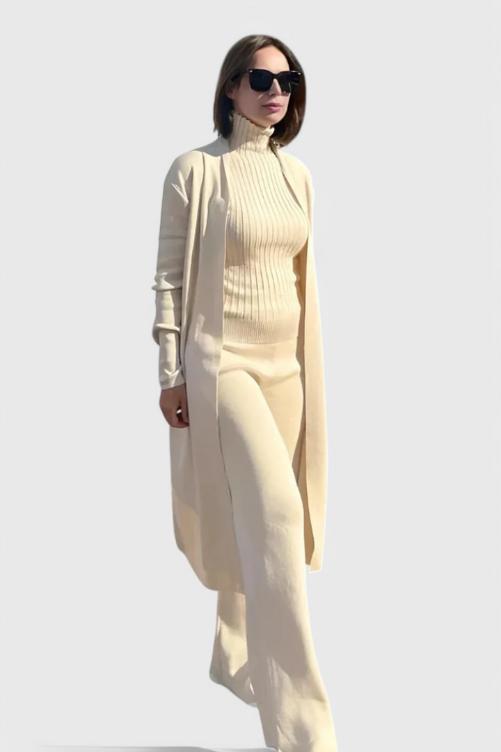 Elke | Elegante Driedelige Gebreide Set