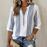 Harmke | Luchtige Gestreepte Blouse