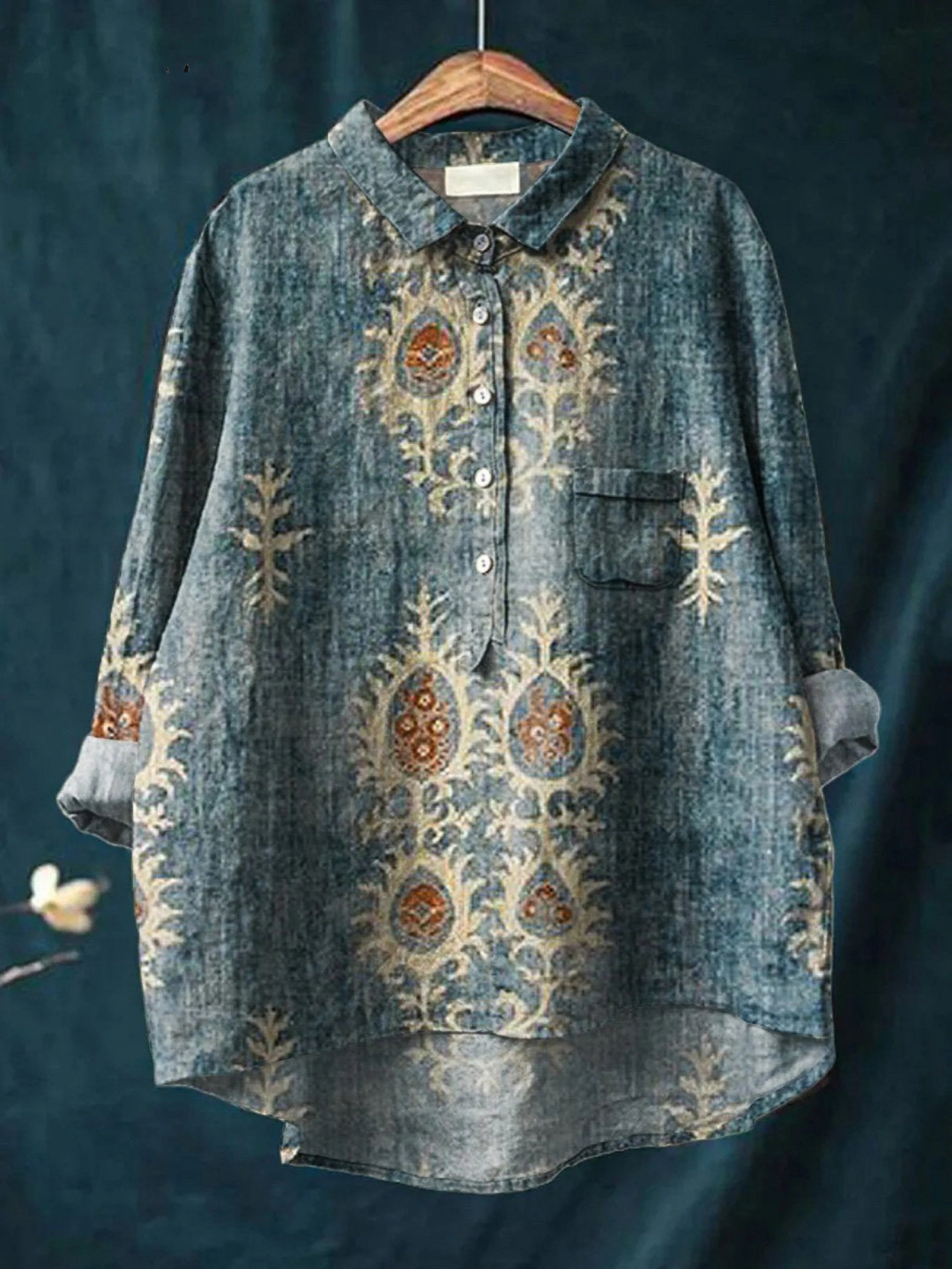 Riekje | Blouse met Sierlijke Bloemenprint