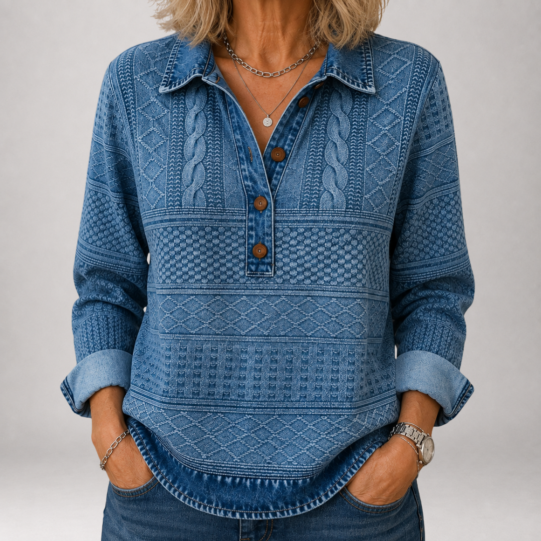 Harmien | Elegante Polotrui met Knoopsluiting