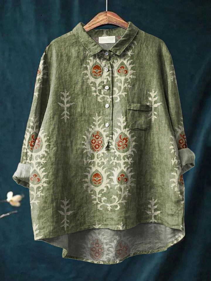 Riekje | Blouse met Sierlijke Bloemenprint