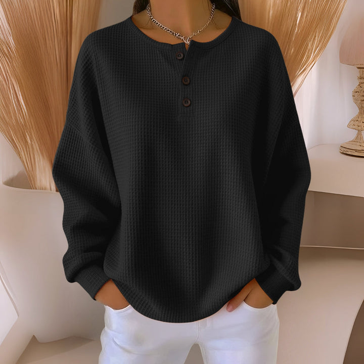 Linda | Comfortabele Waffelgebreide Top