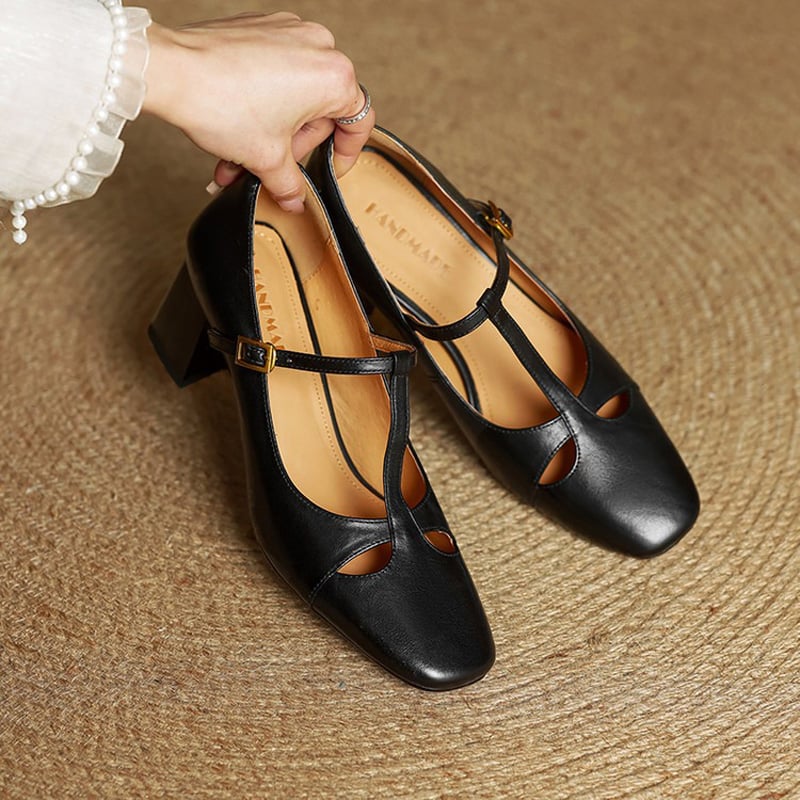 Berber | Elegante T-band Pumps