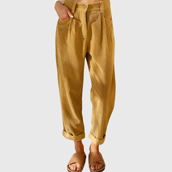 Sigrid | Soepele Broek met Hoge Taille