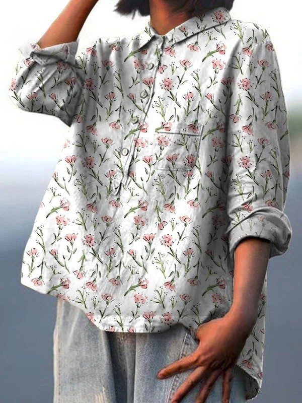 Margriet | Vrouwelijke Bloemenprint Blouse