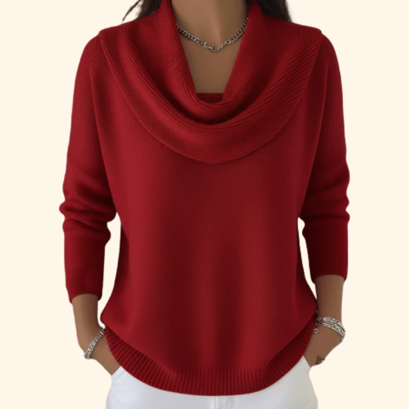 Ellen | Elegante Trui met Waterval-Hals
