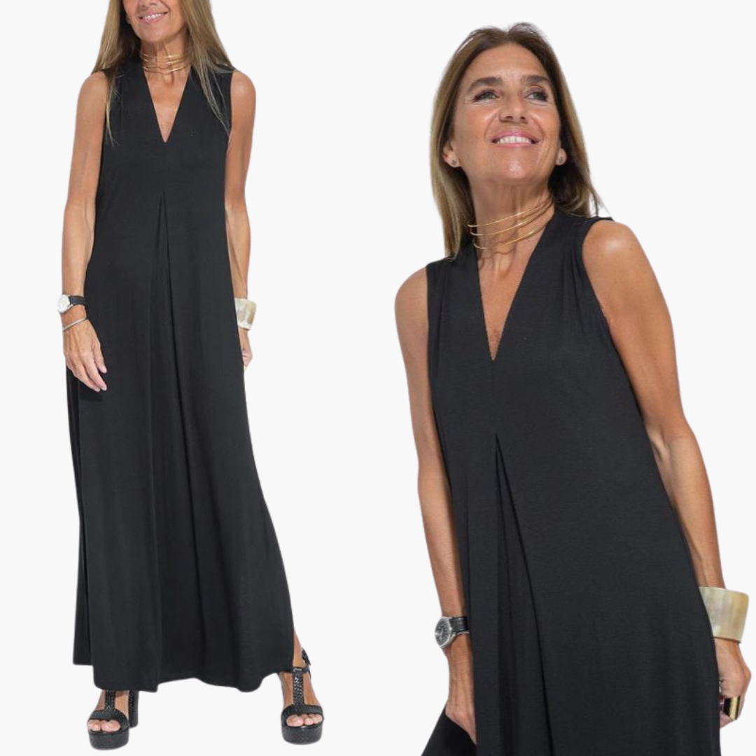 Jannetje | Elegante Mouwloze Maxijurk