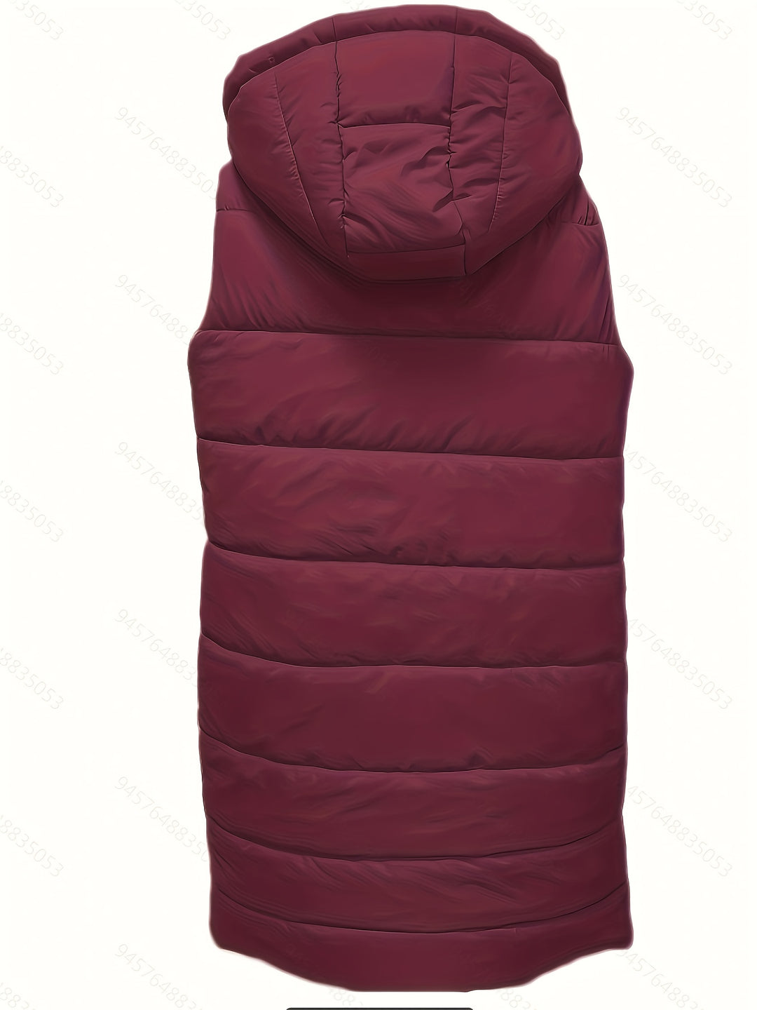 Mies | Lange Gewatteerde Bodywarmer met Capuchon