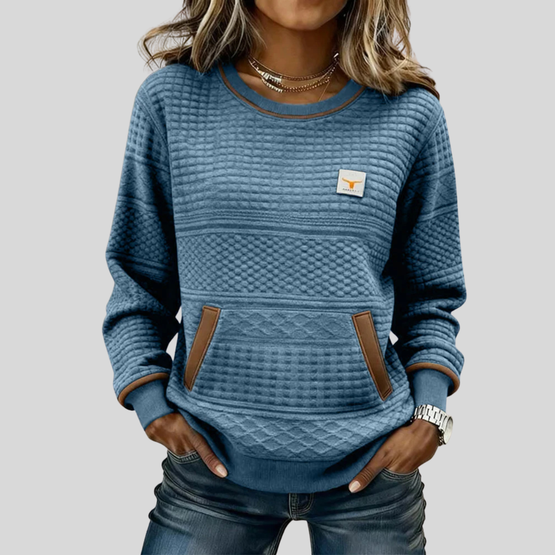 Roelie | Zachte Colorblock Sweater