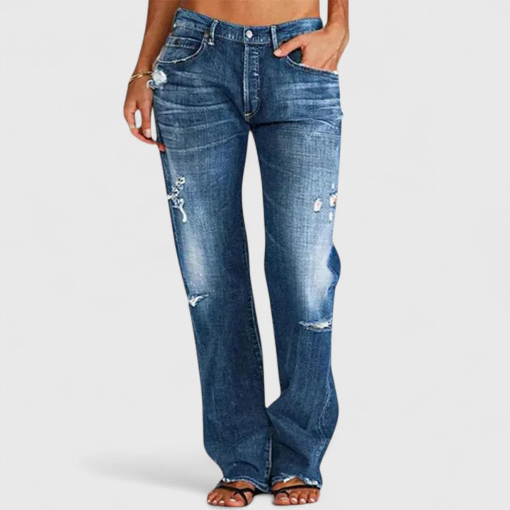 Yolanda | Soepele Rechte Jeans
