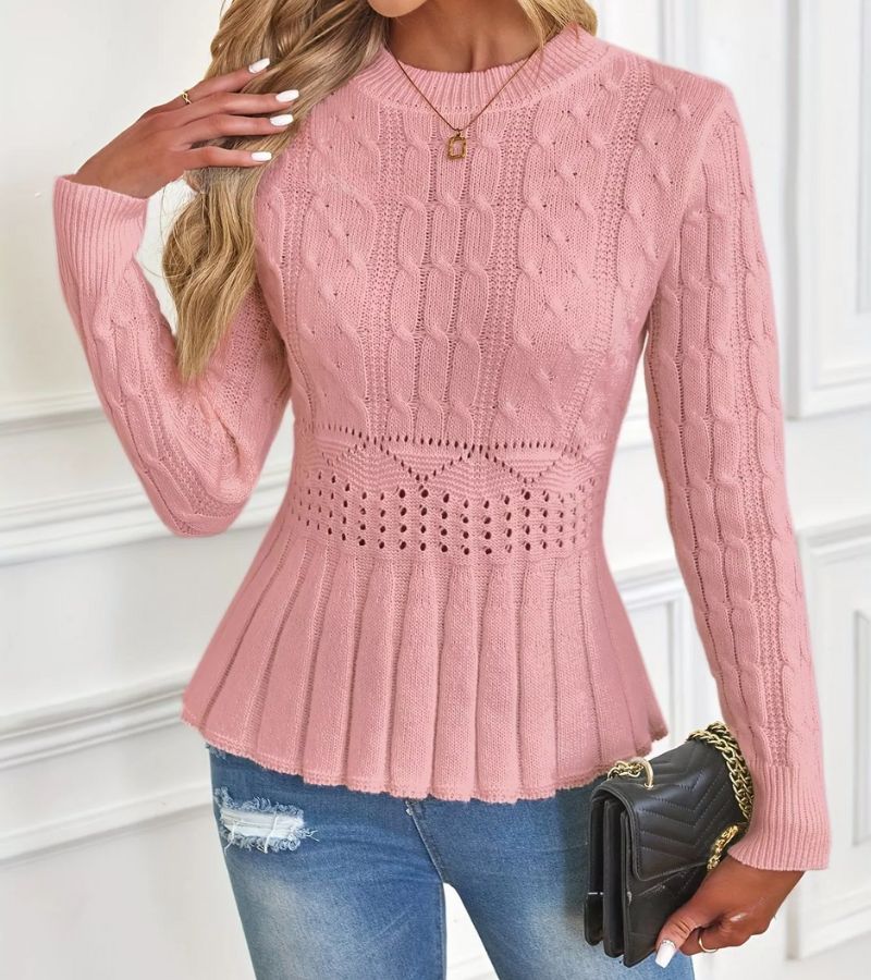 Floor | Verfijnde Peplum Trui
