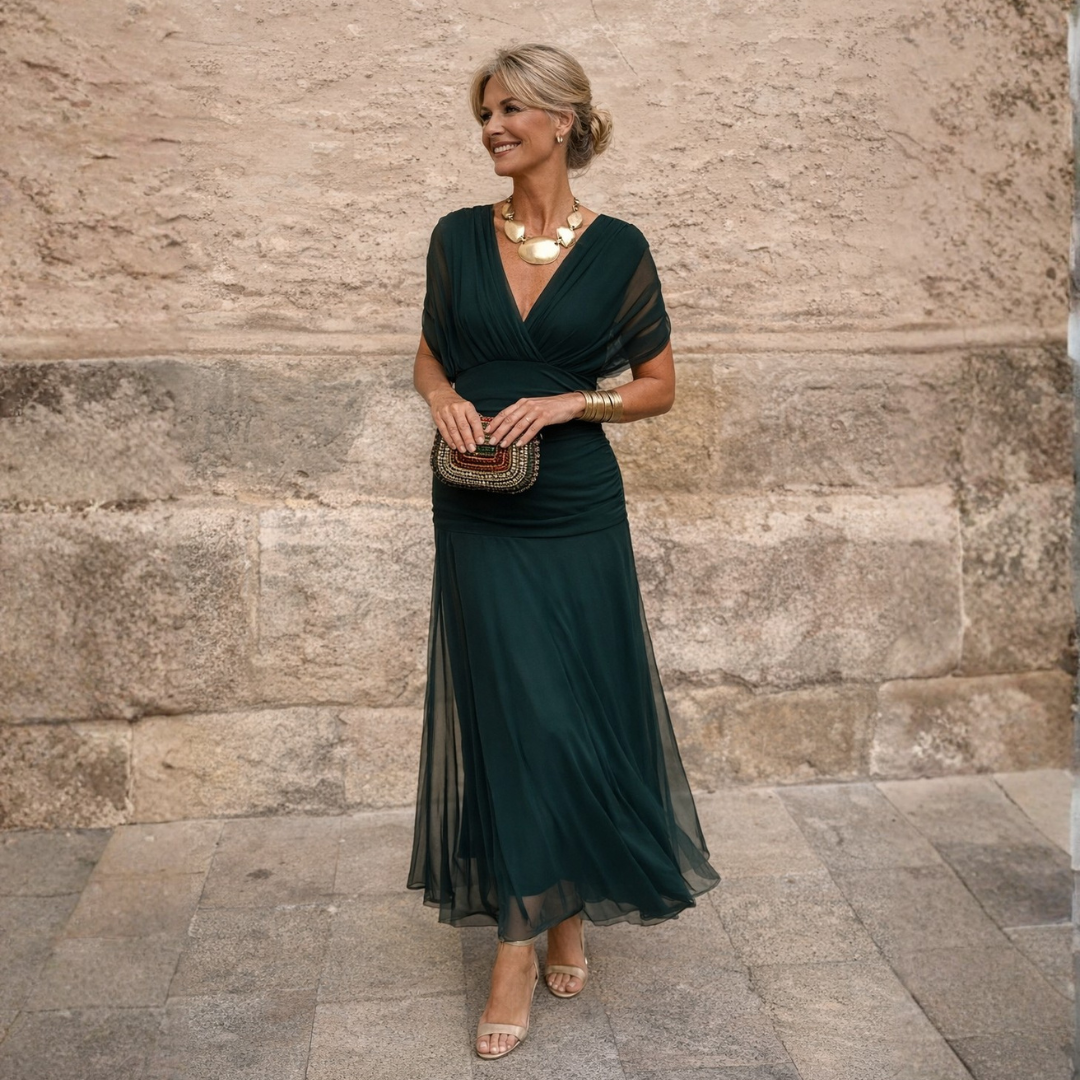 Wenda | Sierlijke Off-Shoulder Jurk