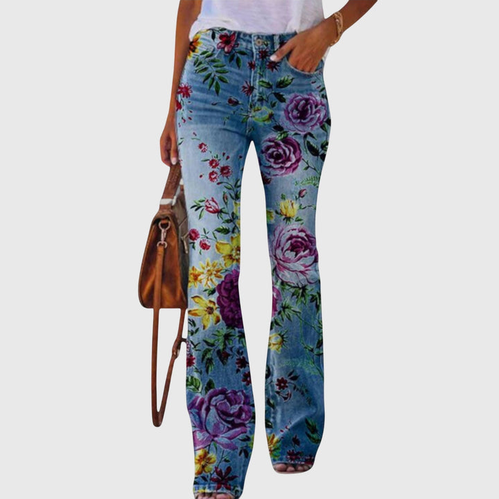 Alma | Bloemrijke Flared Broek