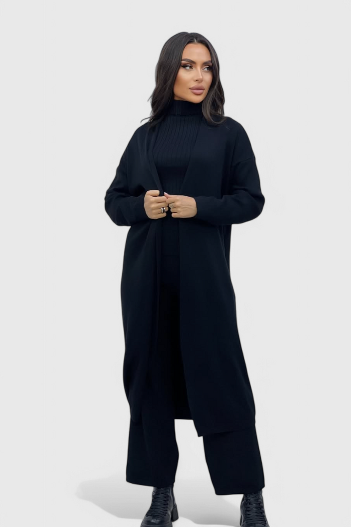 Elke | Elegante Driedelige Gebreide Set