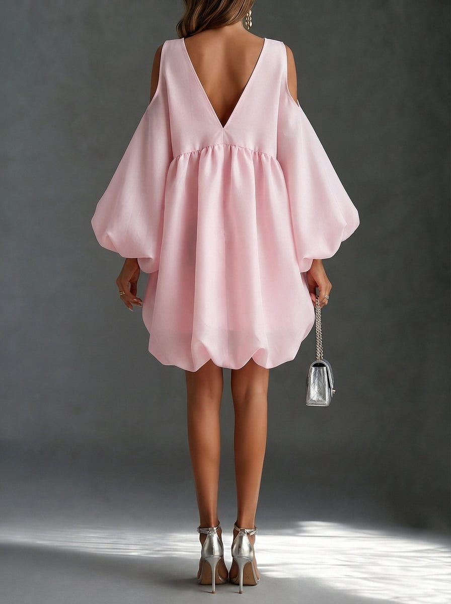 Rixt | Vloeiende Cold-Shoulder Jurk