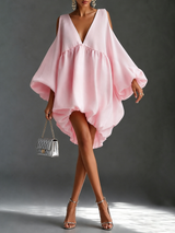 Rixt | Vloeiende Cold-Shoulder Jurk