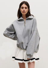 Thirza | Ruimvallende Halfzip Trui