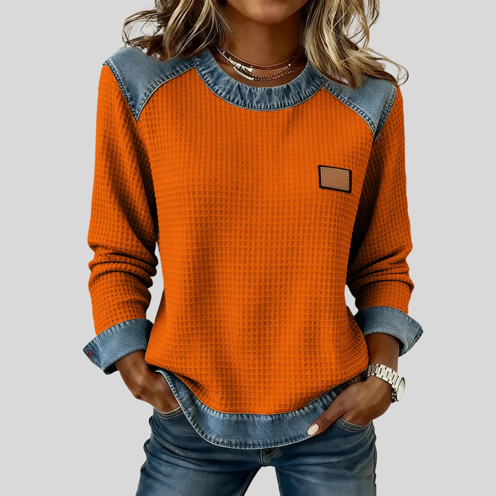 Diede | Sportieve Sweater met Contrastdetails