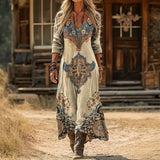 Truus | Sierlijke Bohemien Maxi-jurk