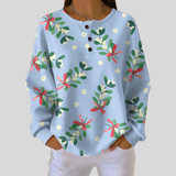 Jeltje | Christmas Sweatshirt met Bloemenprint
