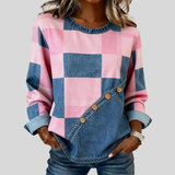 Harmke | Sfeervolle Patchwork Trui
