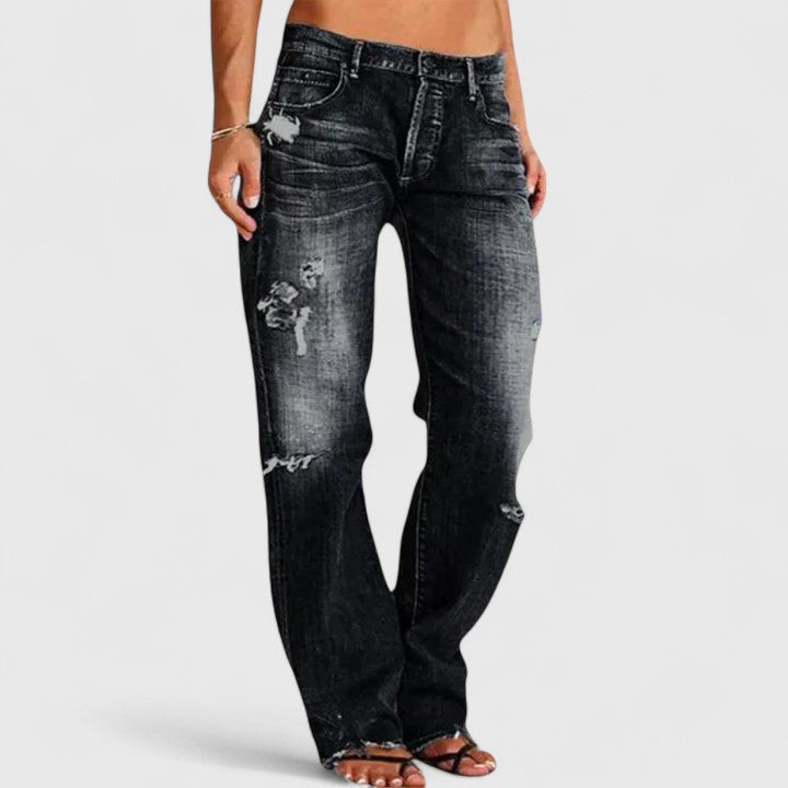 Yolanda | Soepele Rechte Jeans