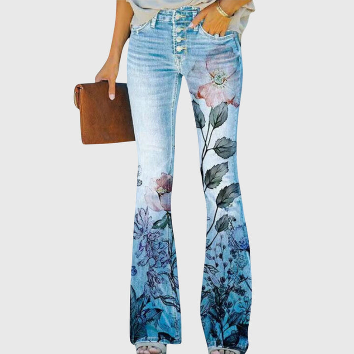 Alma | Bloemrijke Flared Broek