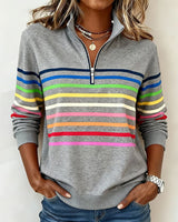 Marloeke | Sportieve Sweater met Ritskraag