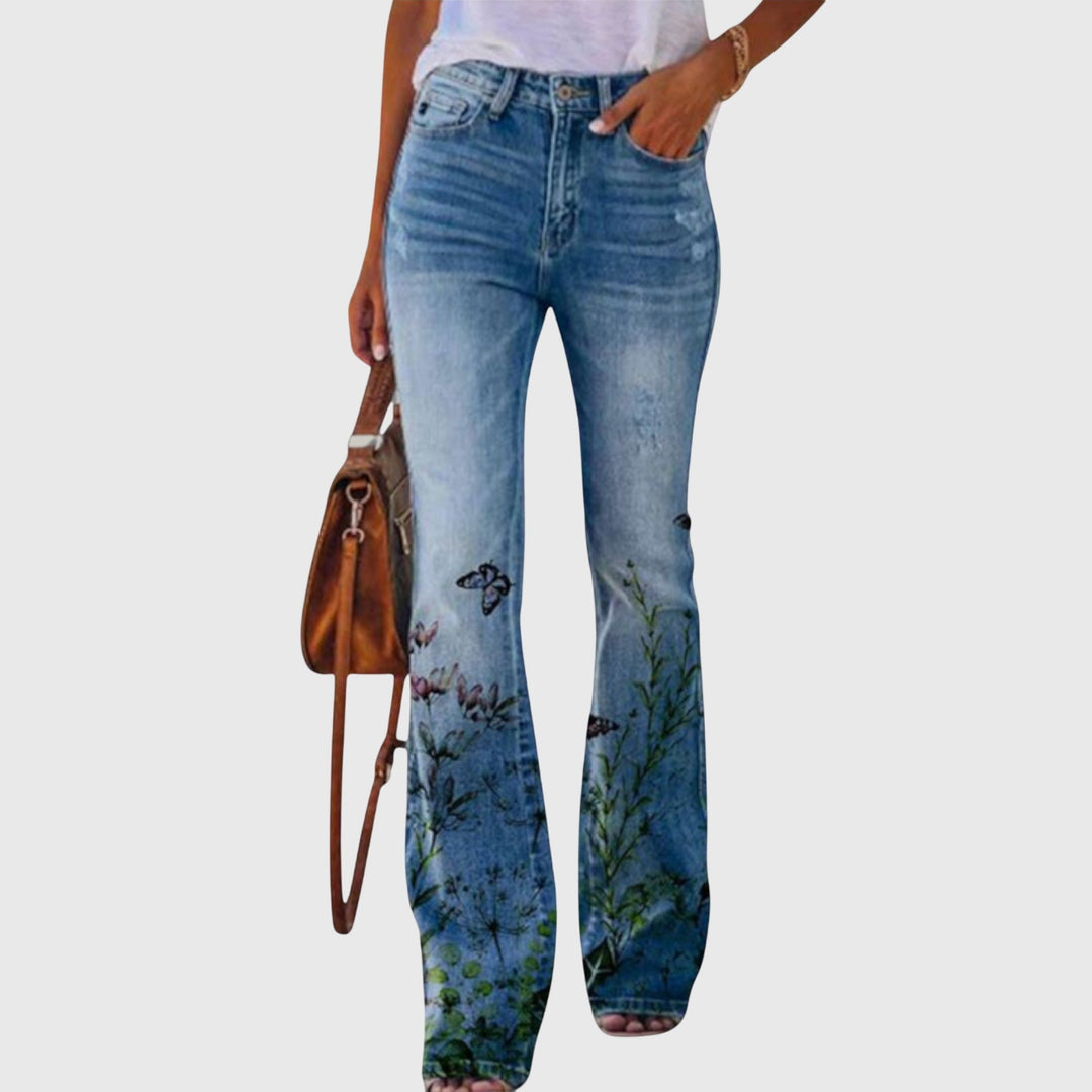 Alma | Bloemrijke Flared Broek