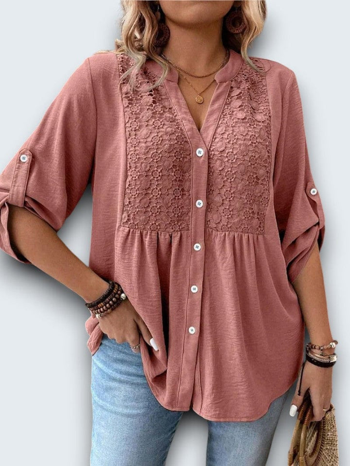 Nelly | Sierlijke Kanten Blouse