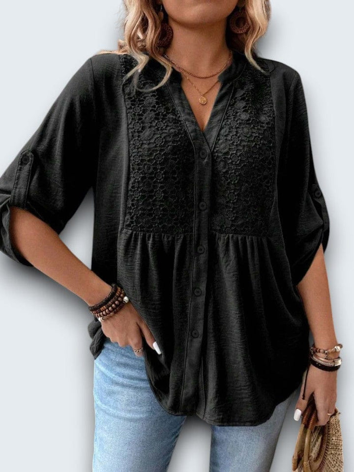 Nelly | Sierlijke Kanten Blouse